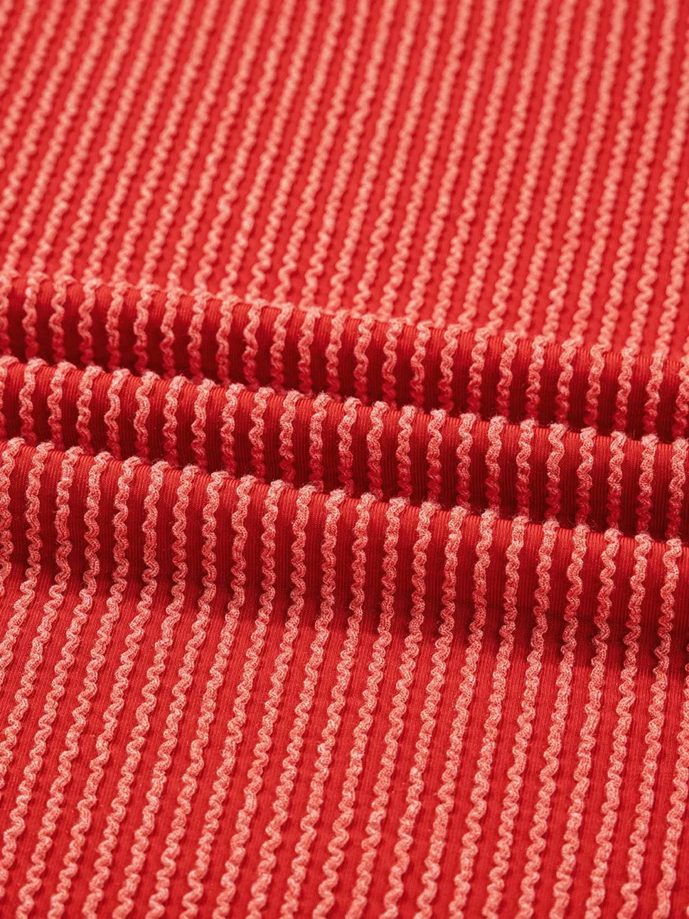 Merry Twisted Rib Christmas Loose Long Sleeve Top