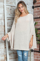 Switch Round Neck Batwing Sleeve Sweater 3 image