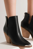 Switch Beast Fashion Pointed Metal-Tip Toe Block Heel Ankle Boots 3 image