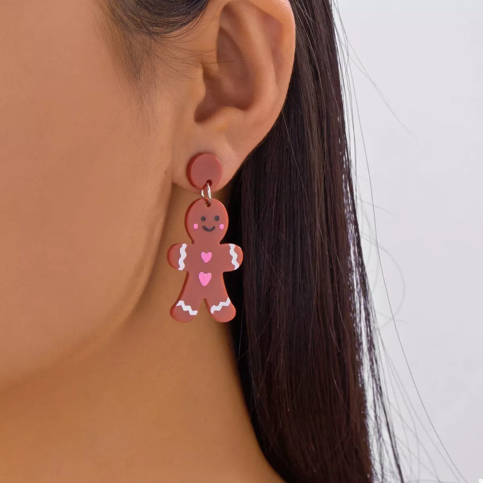Christmas Acrylic Dangle Earrings