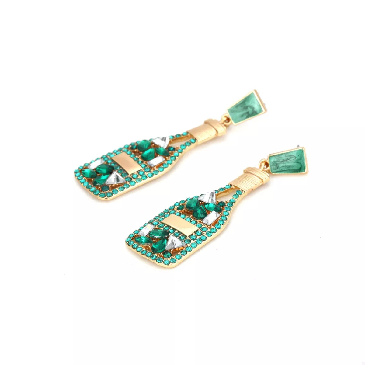 Champagne Bottle Drop Earrings