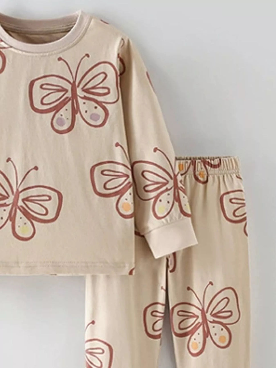 Children's Cute Cartoon Animal Print Pajama Set