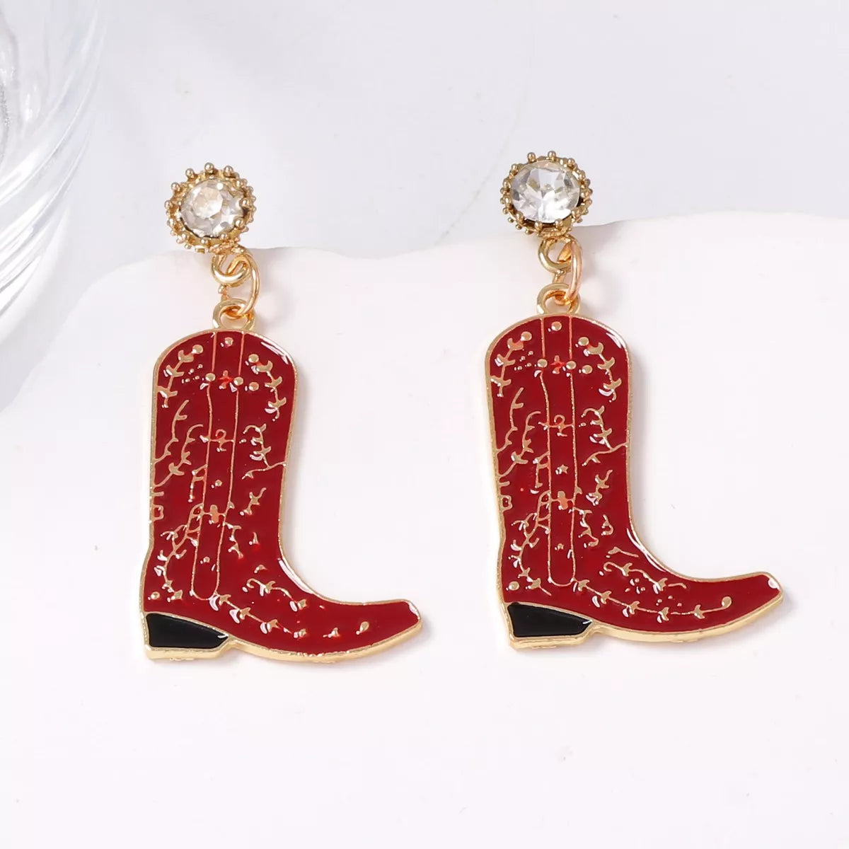 Cowboy Boot Dangle Earrings