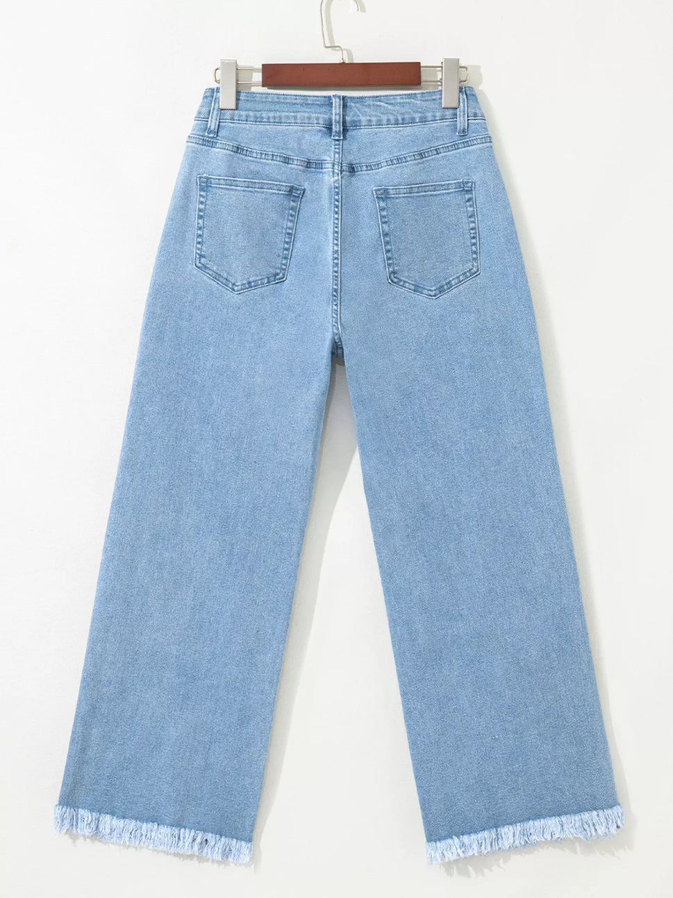 Colorful Sequin Christmas Tree Patched Raw Hem Cropped Wide Leg Jeans