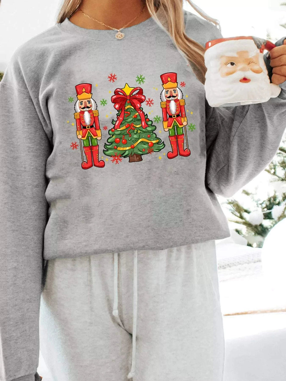 Christmas Nutcracker Men Guard Graphic Pullover Sweatshirt