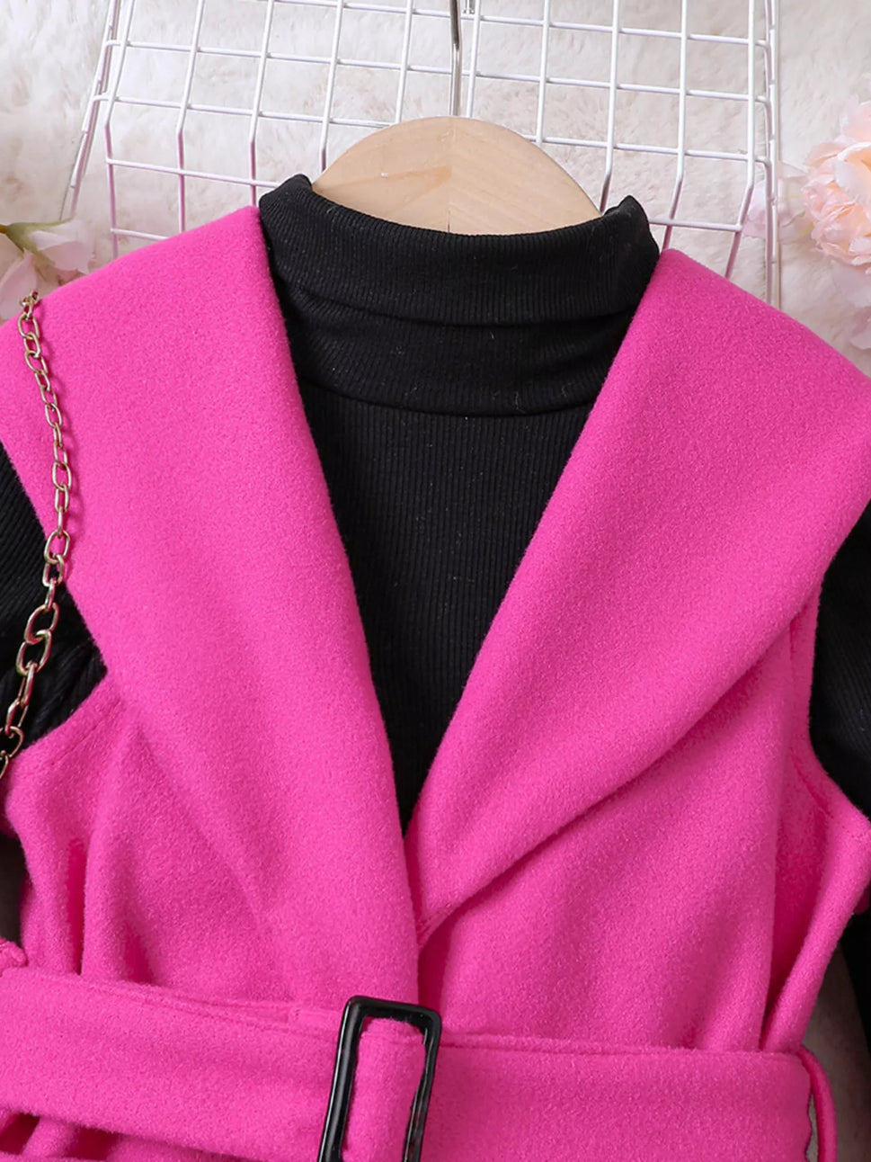 Children's Vest & Top & Beret 3-Piece Set