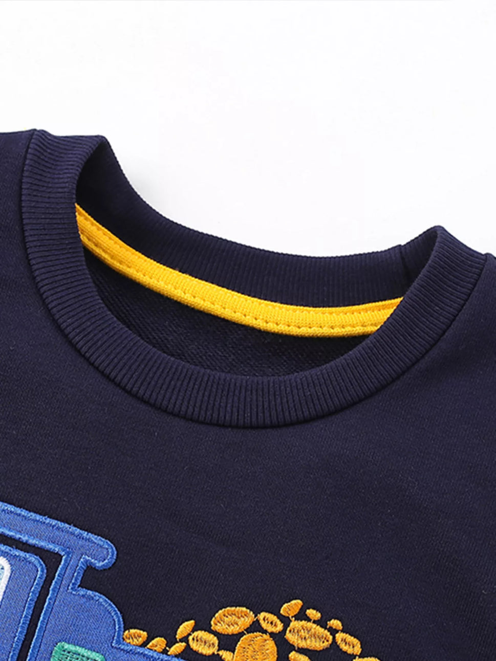 Children's Truck Applique Round Neck Top and Pants Set