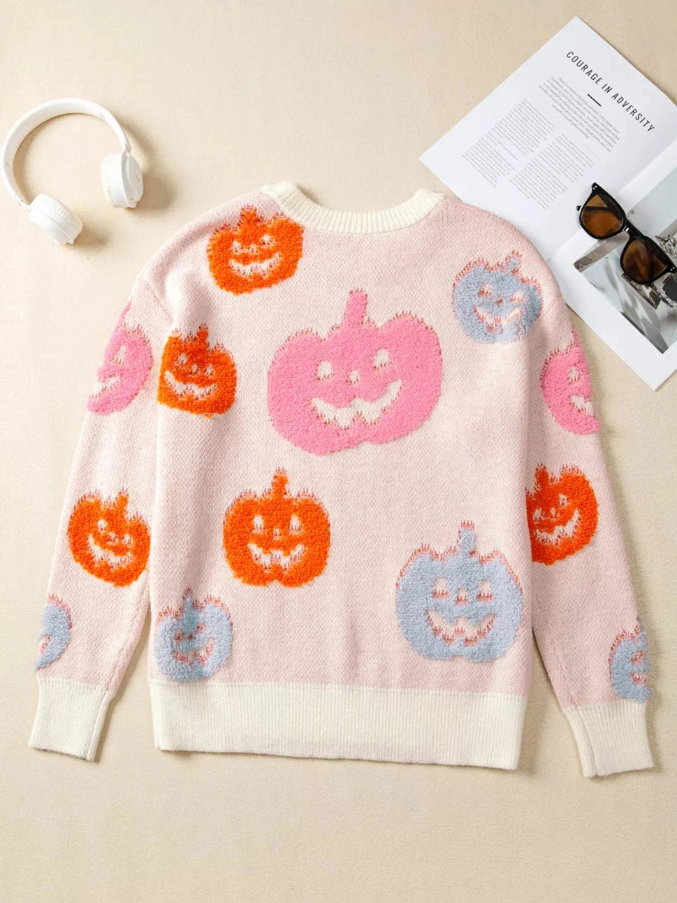 Halloween Cute Pumpkin Pattern Sweater