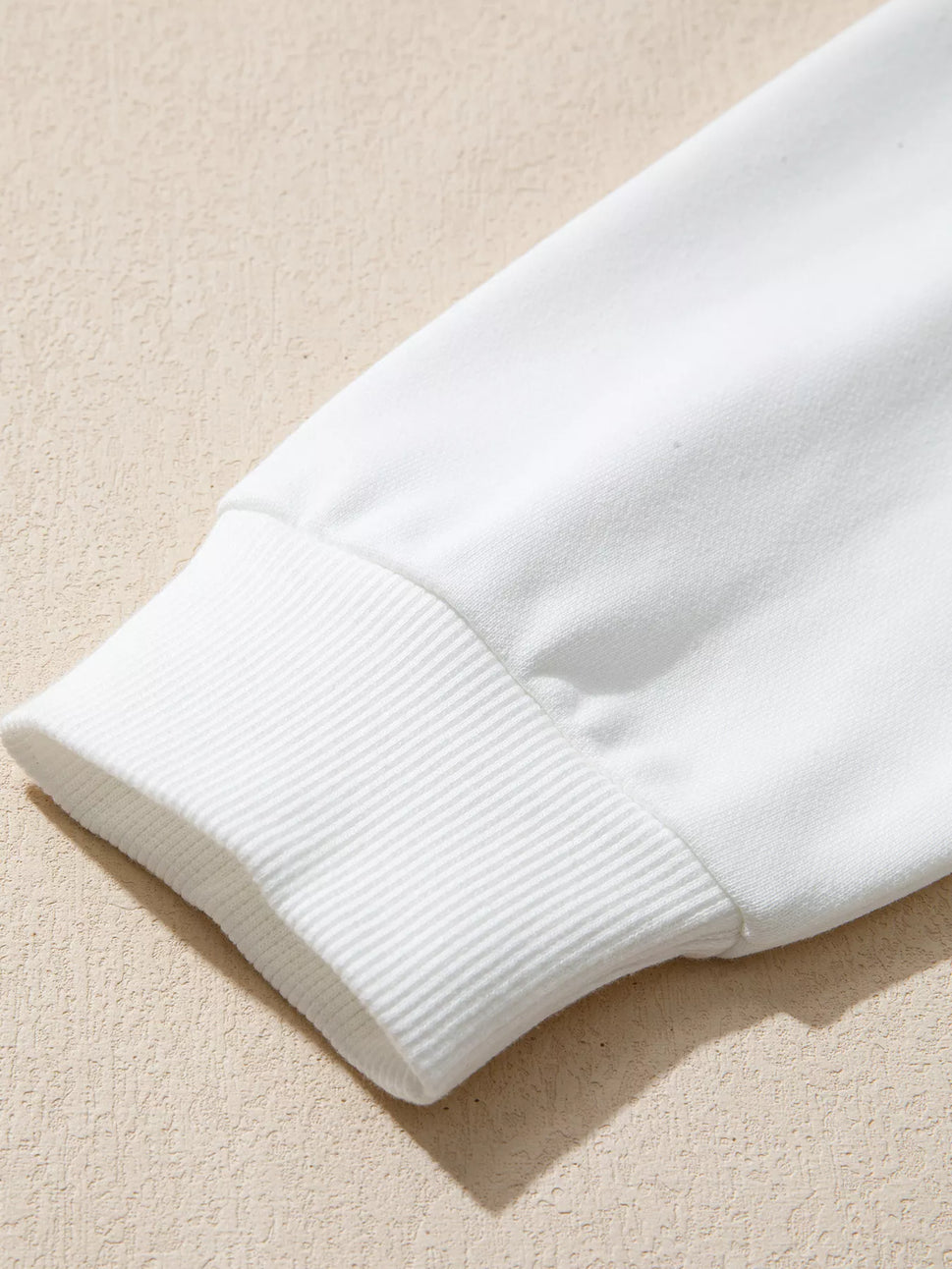 Pearl Plaid Christmas Tree Patched Drop Shoulder Sweatshirt