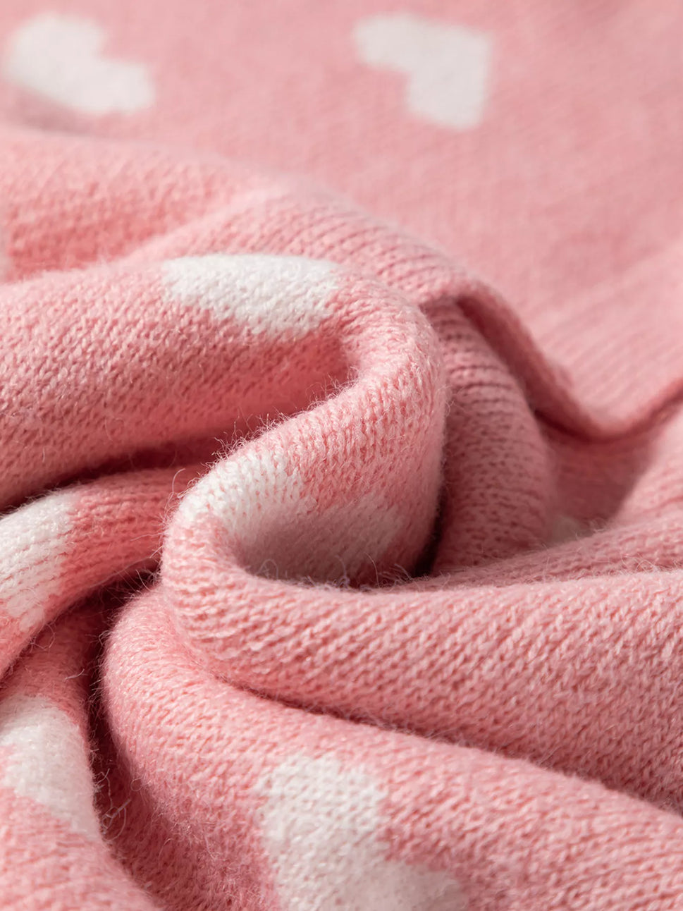 Heart Pattern Button Front Cardigan