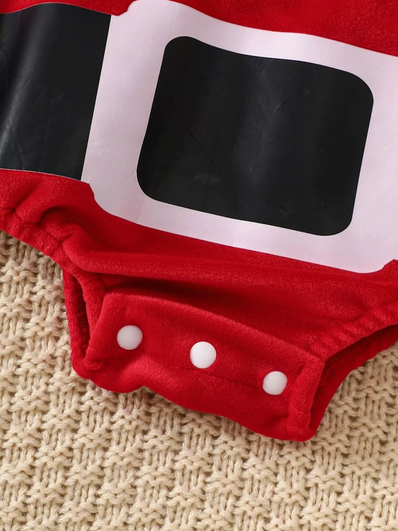 Children's Christmas Santa Claus Hooded One-Piece