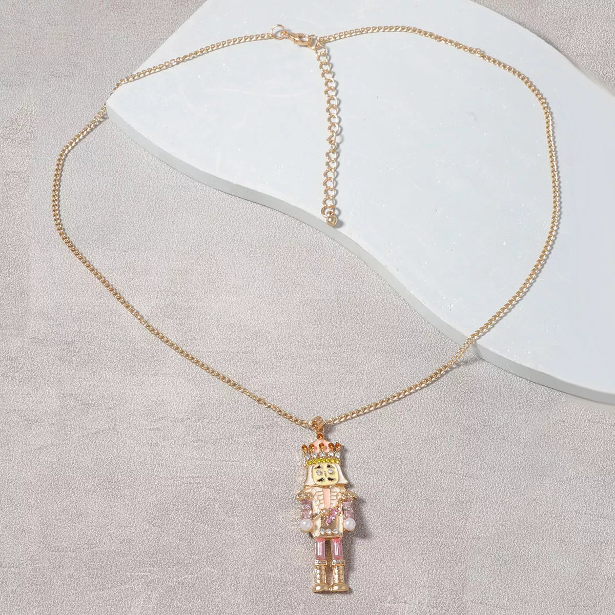 18K Gold-Plated Nutcracker Pendant Necklace