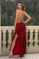 Switch Sequin Backless Split Maxi Dress 2 image