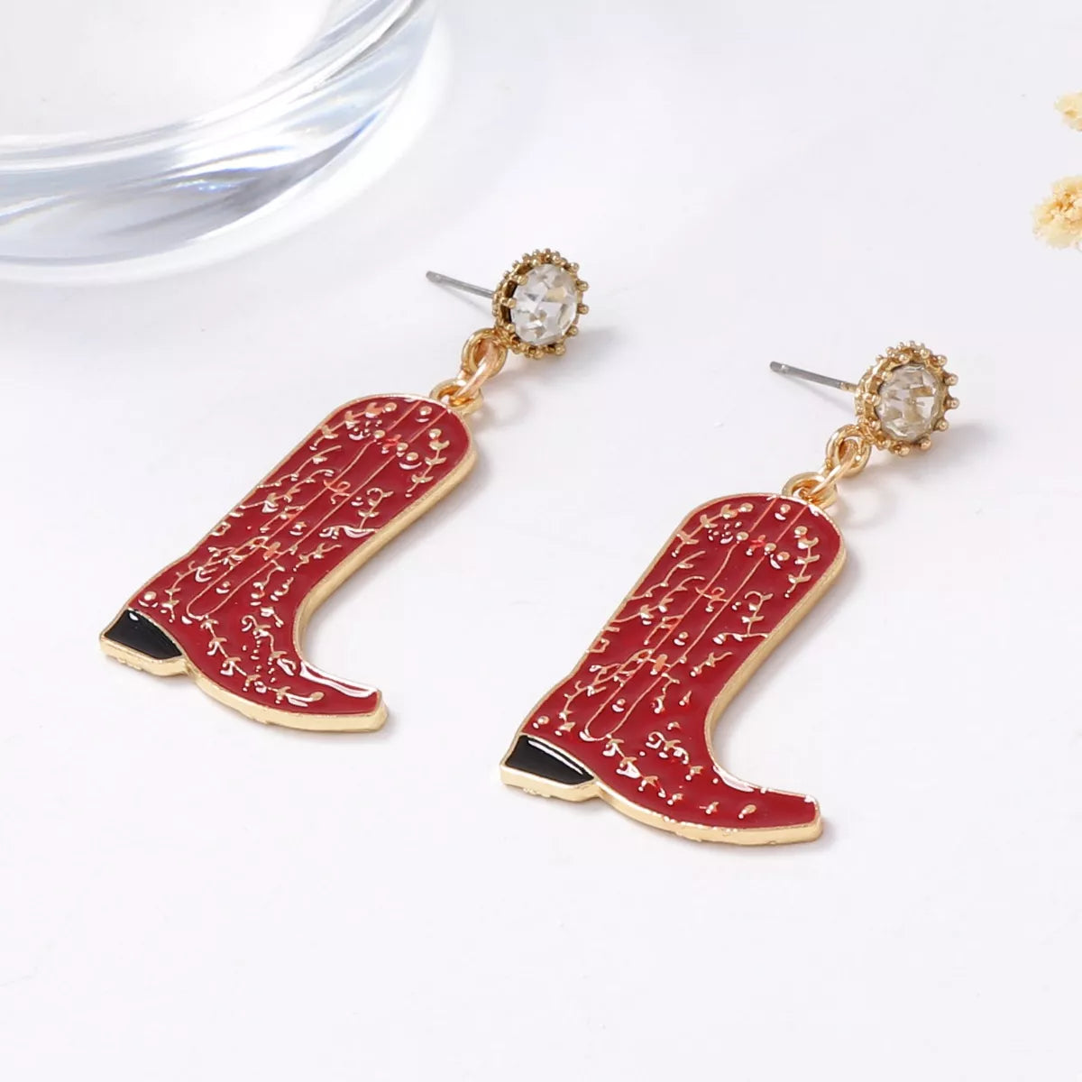Cowboy Boot Dangle Earrings