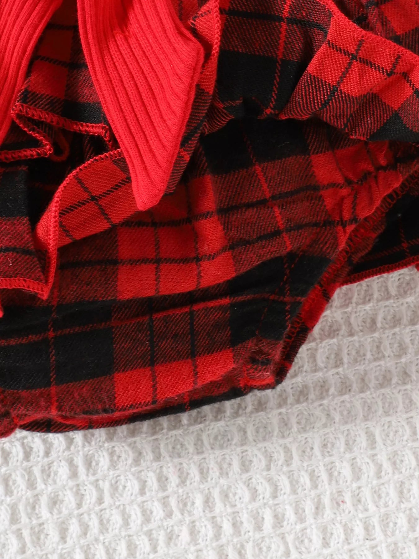 Children's Christmas Ruffle Trim 4-Piece Set