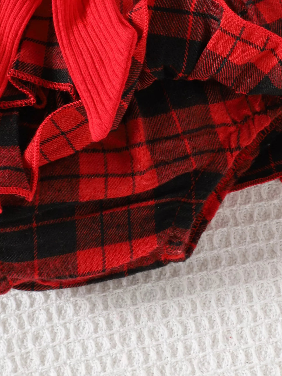 Children's Christmas Ruffle Trim 4-Piece Set