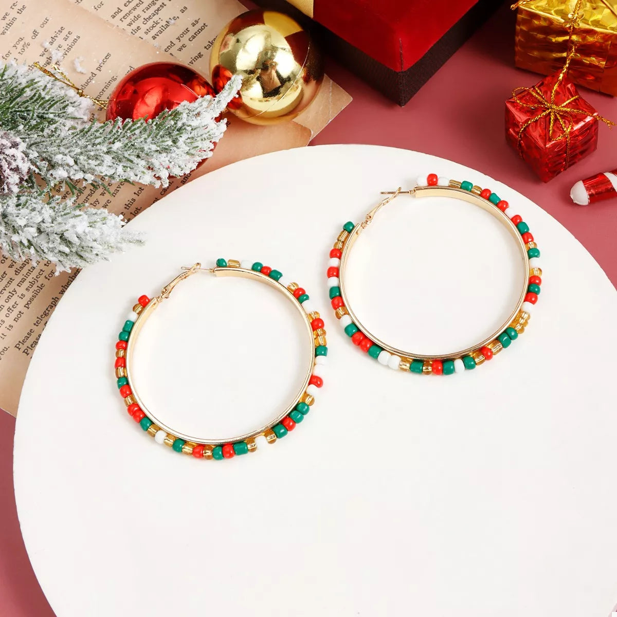 18K Gold-Plated Hoop Earrings