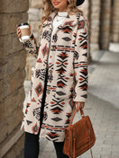 Switch Geometric Pocketed Dropped Shoulder Coat 2 image