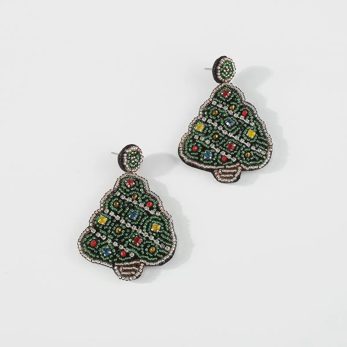 Christmas Tree Dangle Earrings