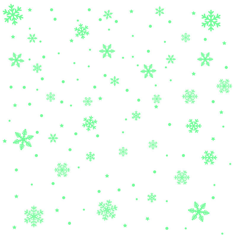 Luminous Christmas Snowflake Decoration Stickers