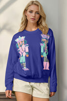 Switch Double Take Full Size Sequin Nutcracker Long Sleeve Sweater 3 image