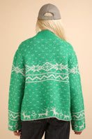 Switch VERY J Christmas Element Mock Neck Long Sleeve Sweater 2 image