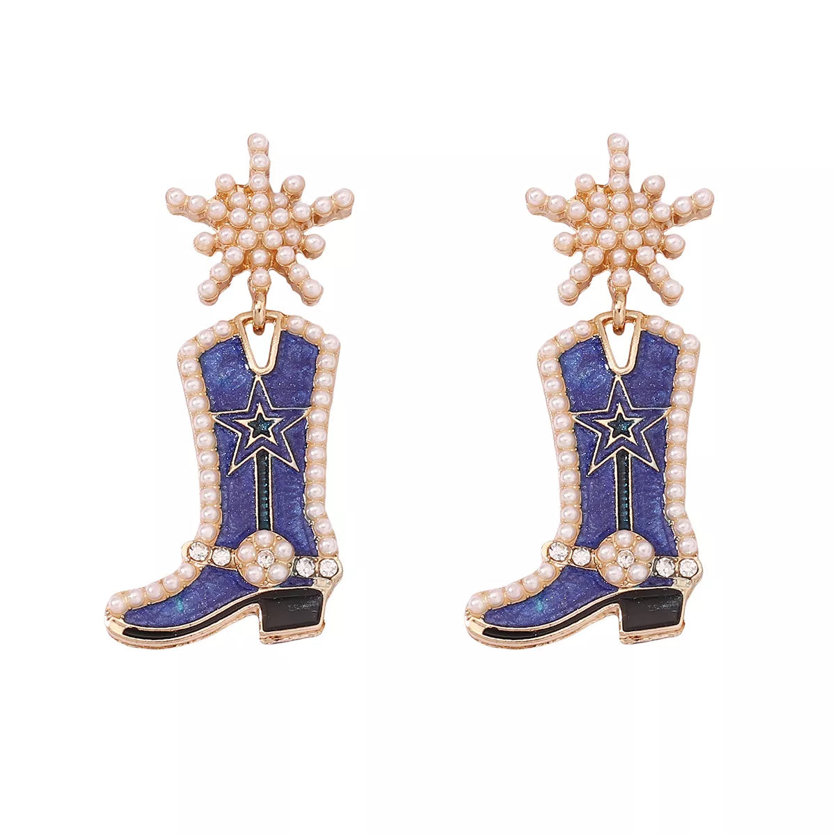 Cowgirl Boot Dangle Earrings