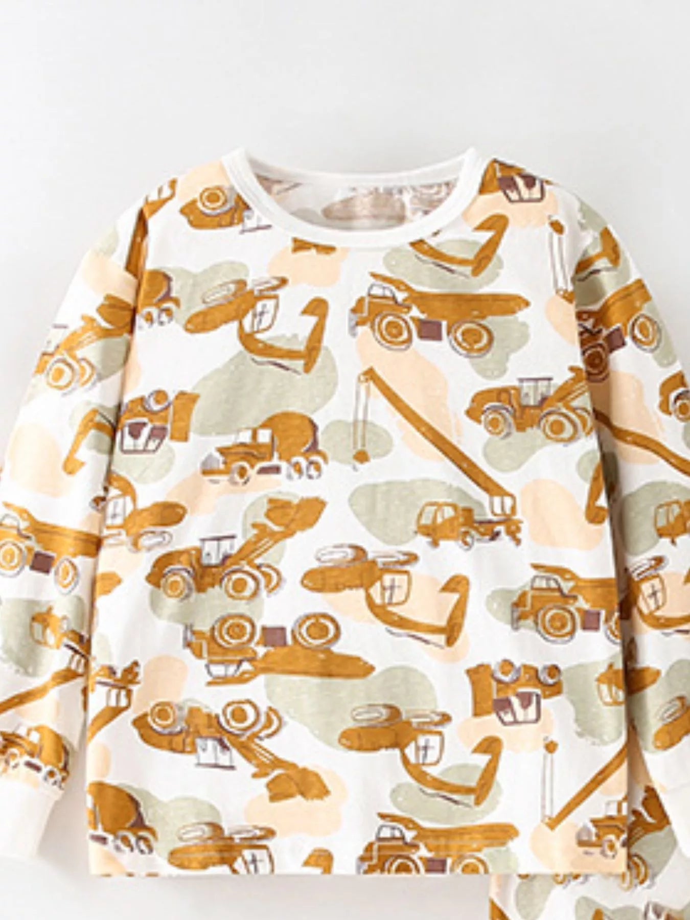 Children's Dinosaur Round Neck Top and Pants Set