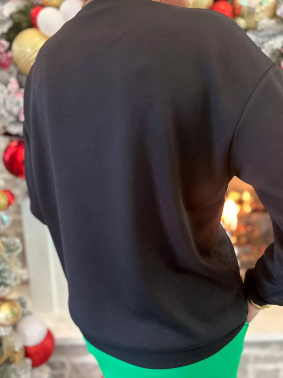 Christmas Tree Sequin Long Sleeve Sweatshirt