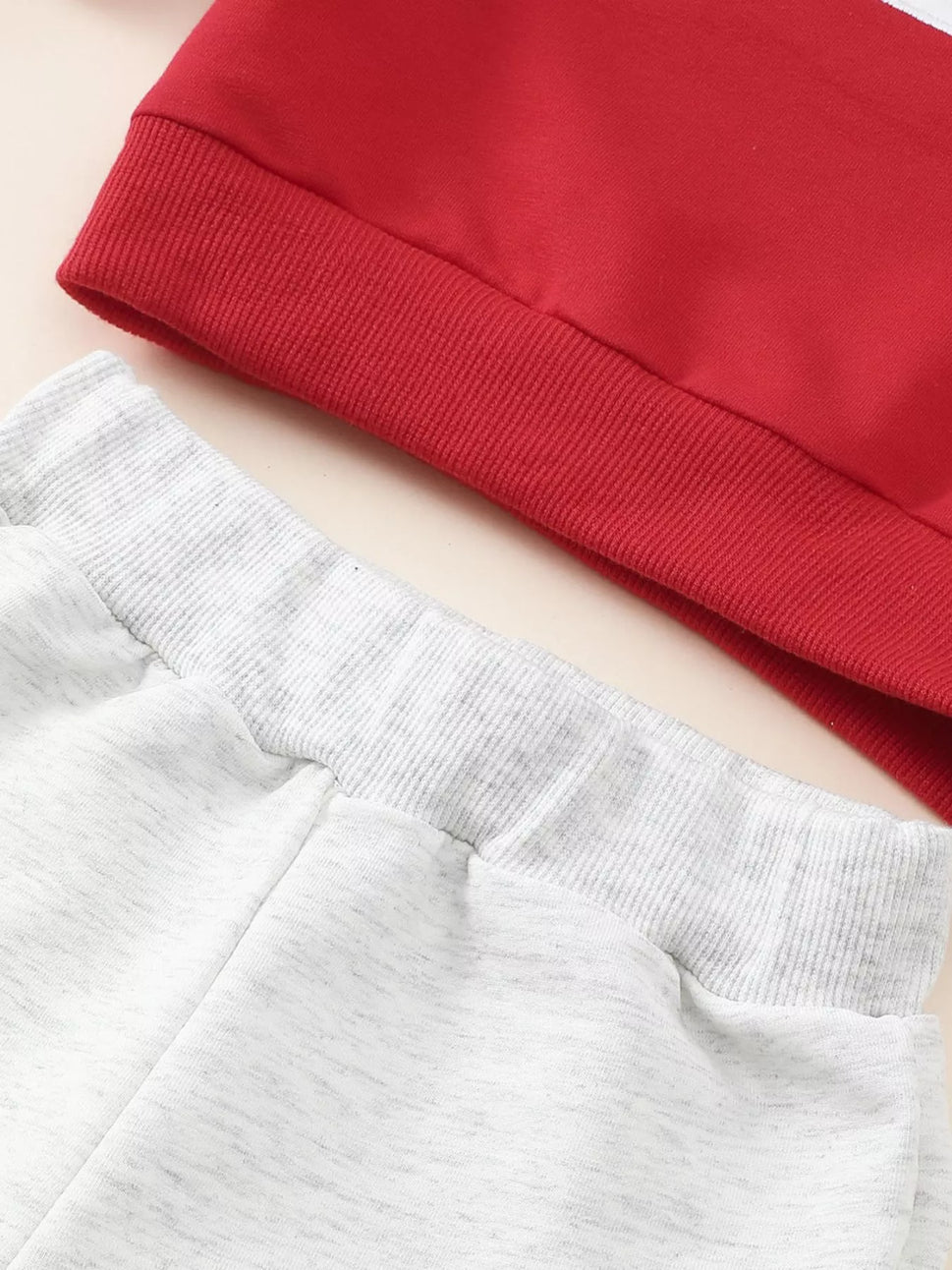 Children's Christmas Tree Sweatshirt & Pants Set