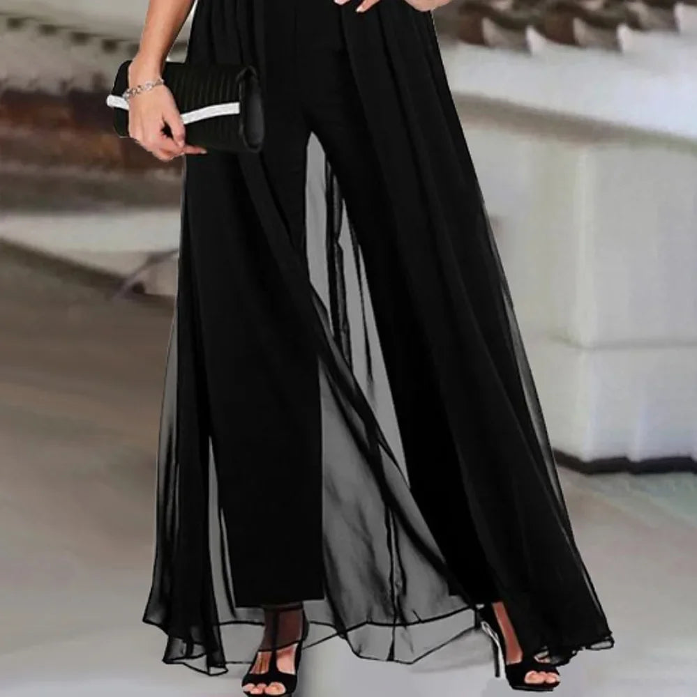 Elegant Sleeveless V-Neck Jumpsuit