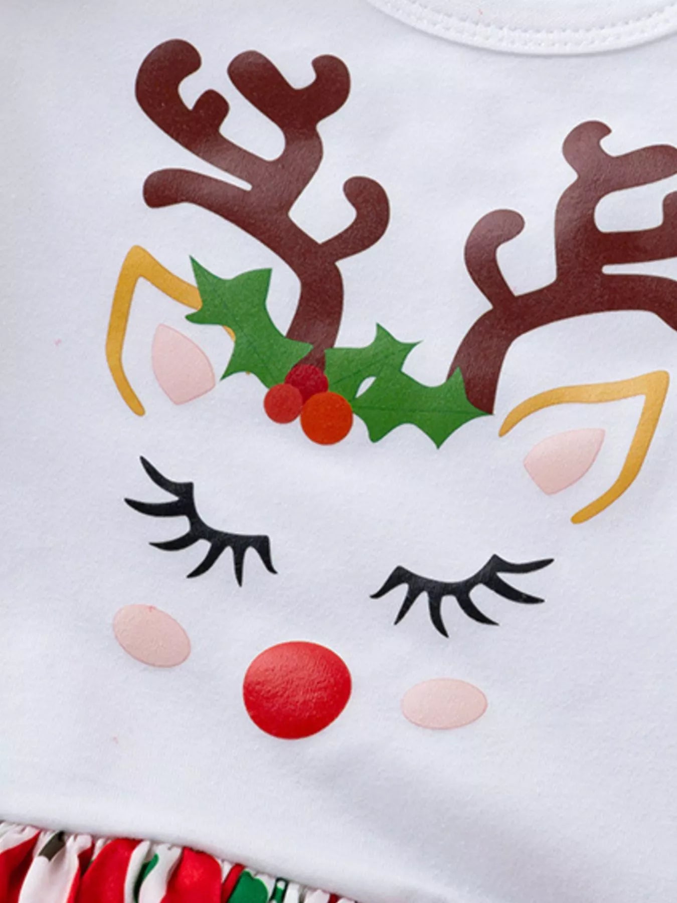 Children's 3 Piece Christmas Reindeer One-Piece Dress