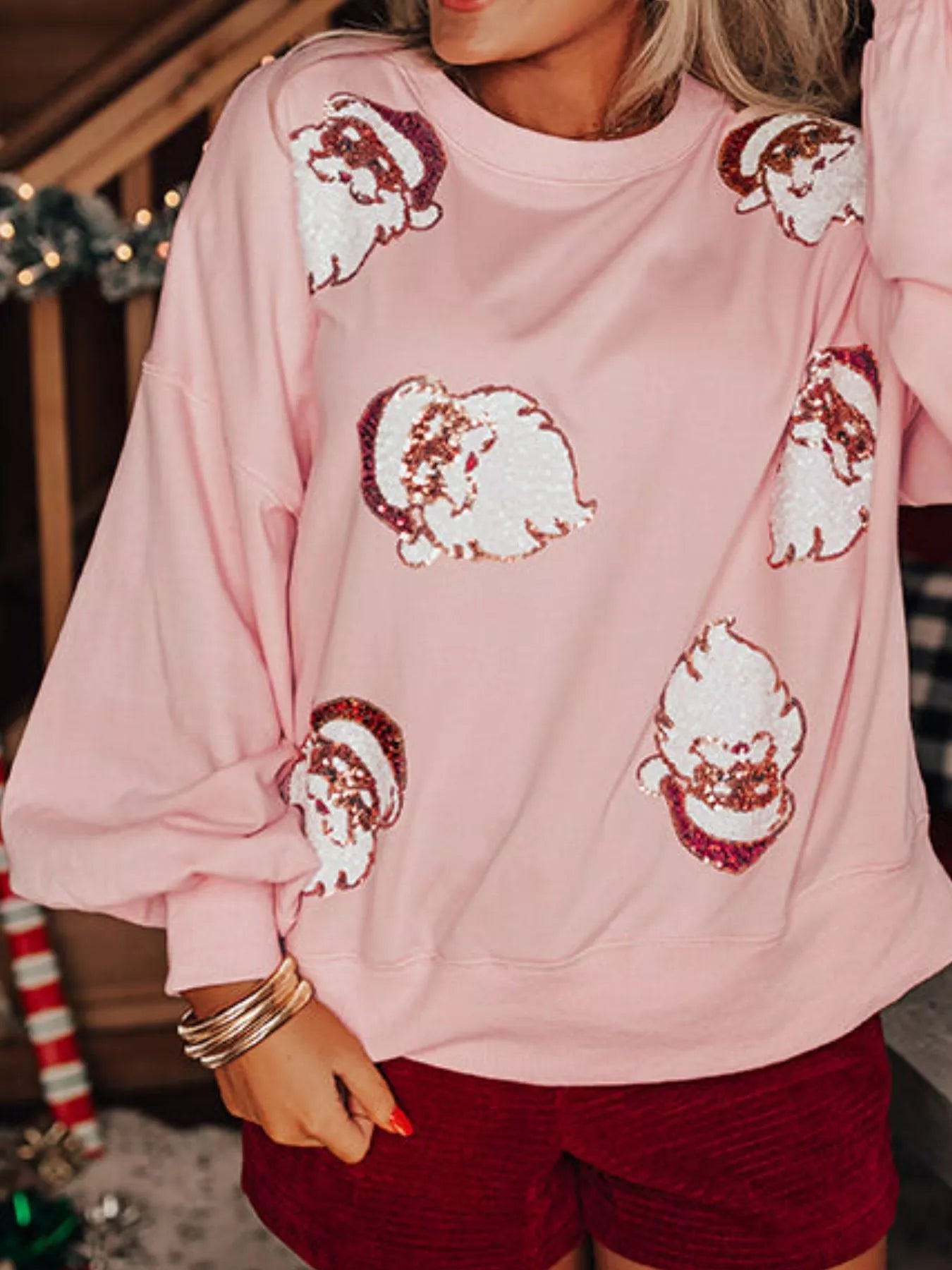 Christmas Santa Long Sleeve Sweatshirt