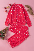 Switch Heart Round Neck Top and Pants Set 2 image