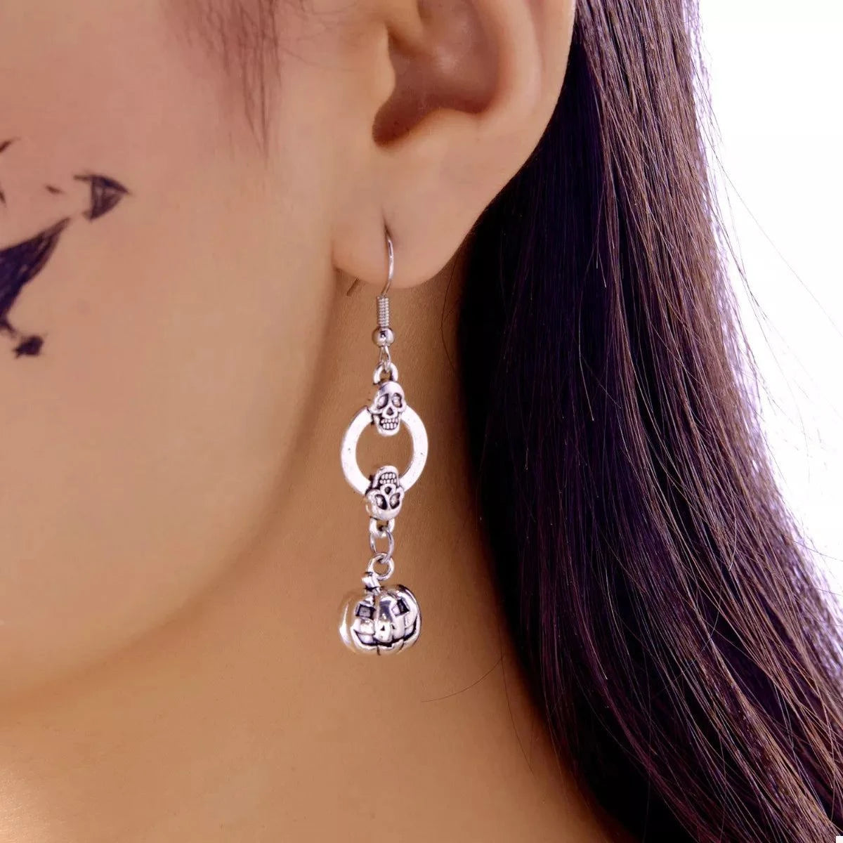 Halloween Pumpkin Dangle Earrings