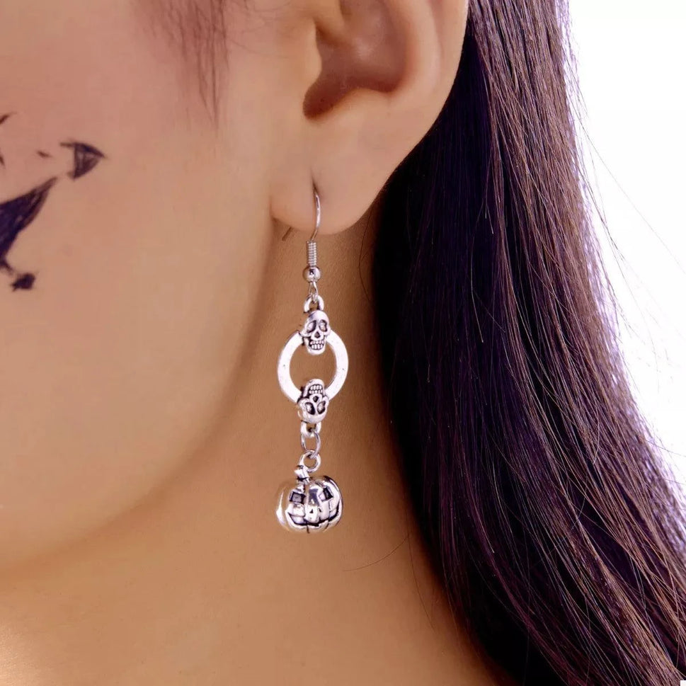 Halloween Pumpkin Dangle Earrings