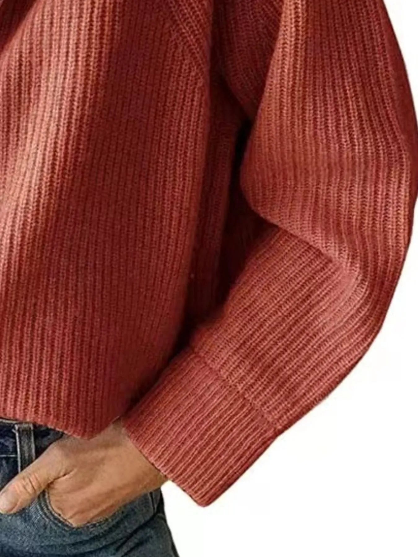 Half-Zip Long Sleeve Sweater