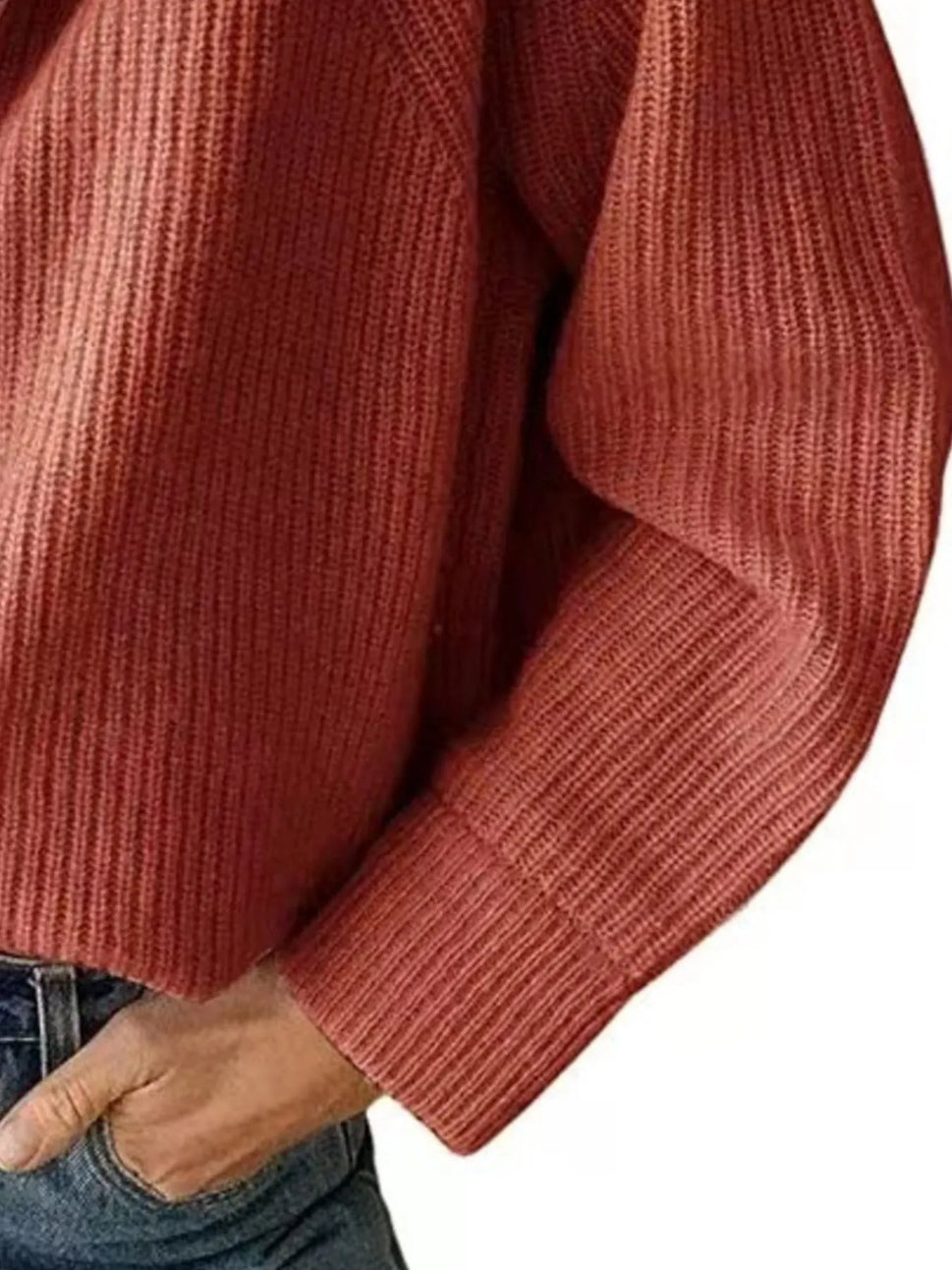 Half-Zip Long Sleeve Sweater