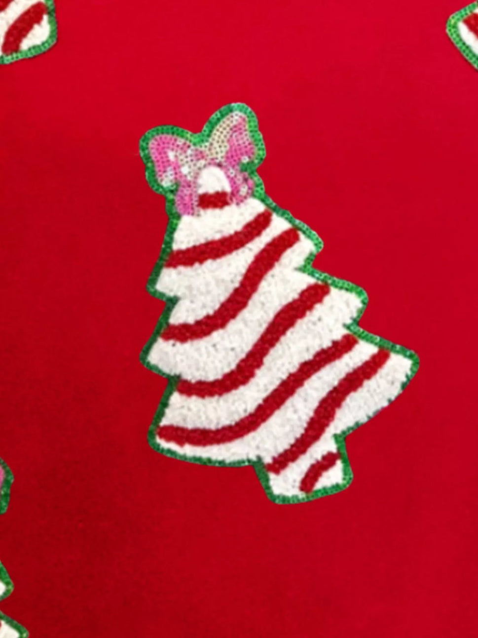 Christmas Tree Sequin Long Sleeve Sweatshirt