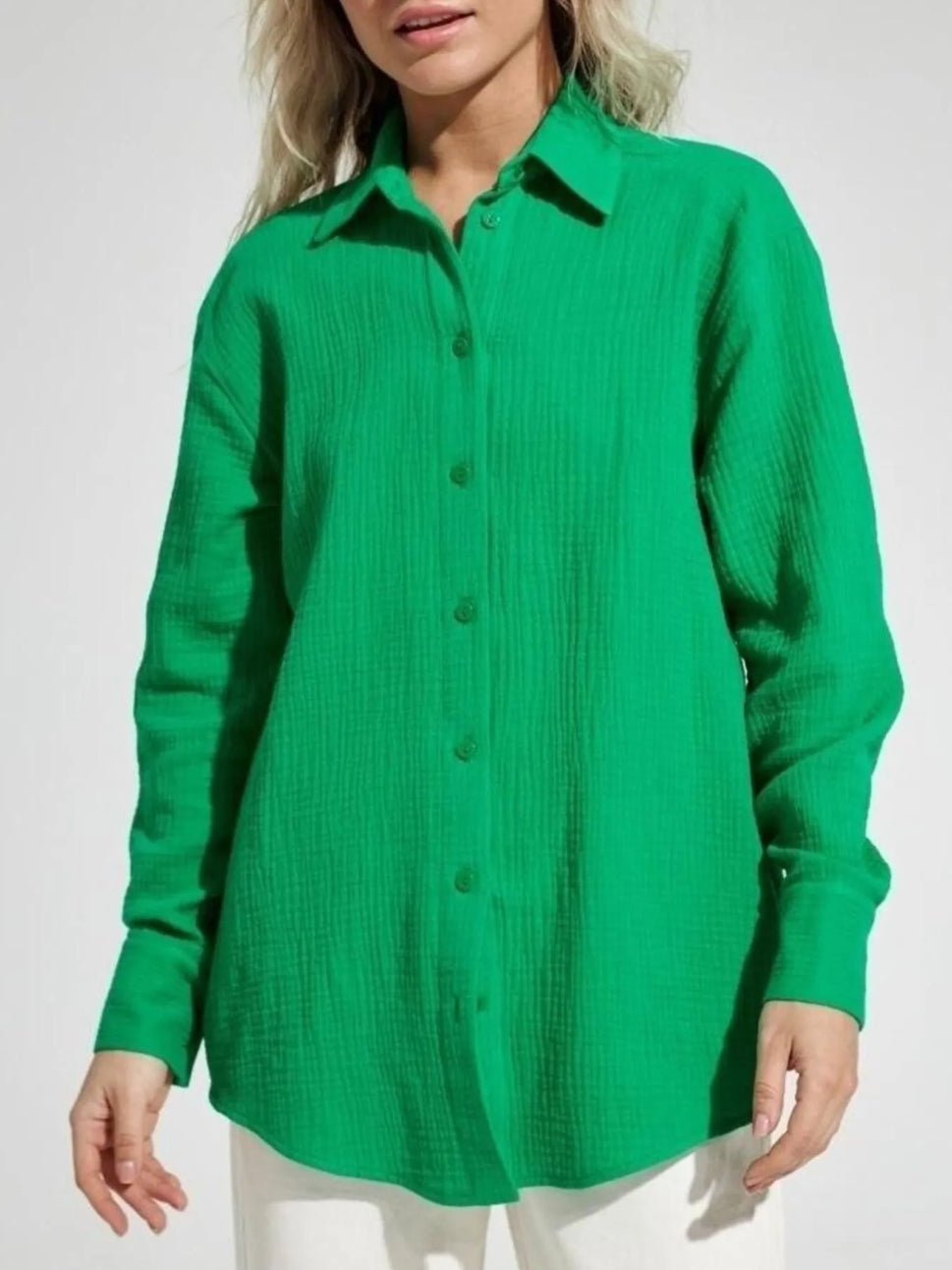Button Up Long Sleeve Texture Shirt