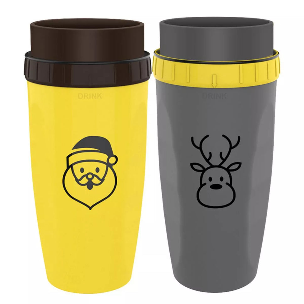 Christmas Cartoon Character Kettle with Straw