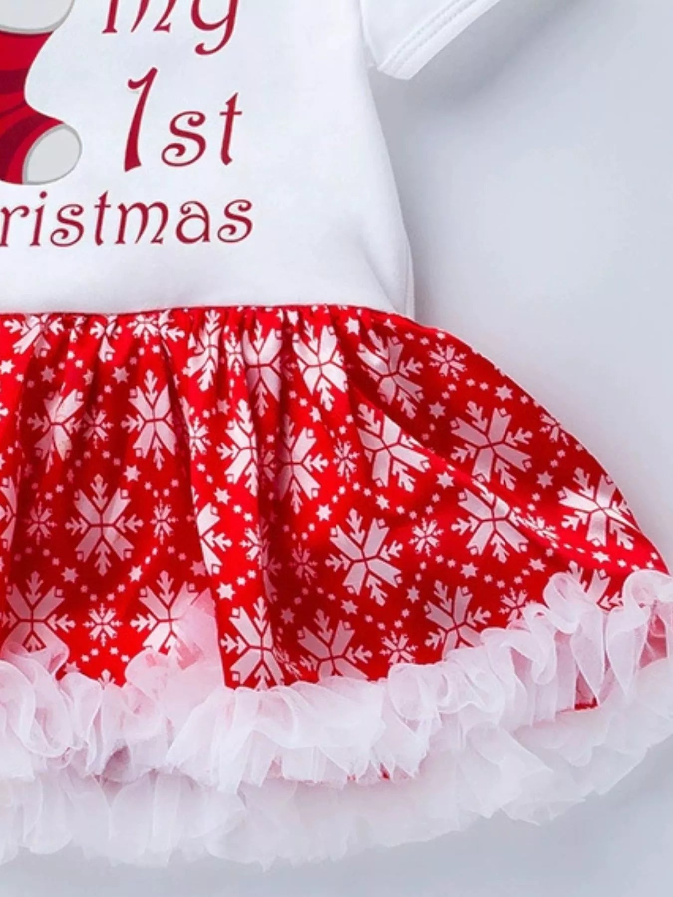 Children's Christmas One Piece Dress with Headband