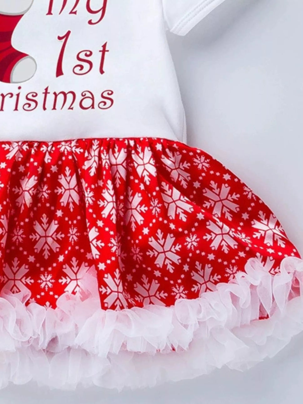 Children's Christmas One Piece Dress with Headband