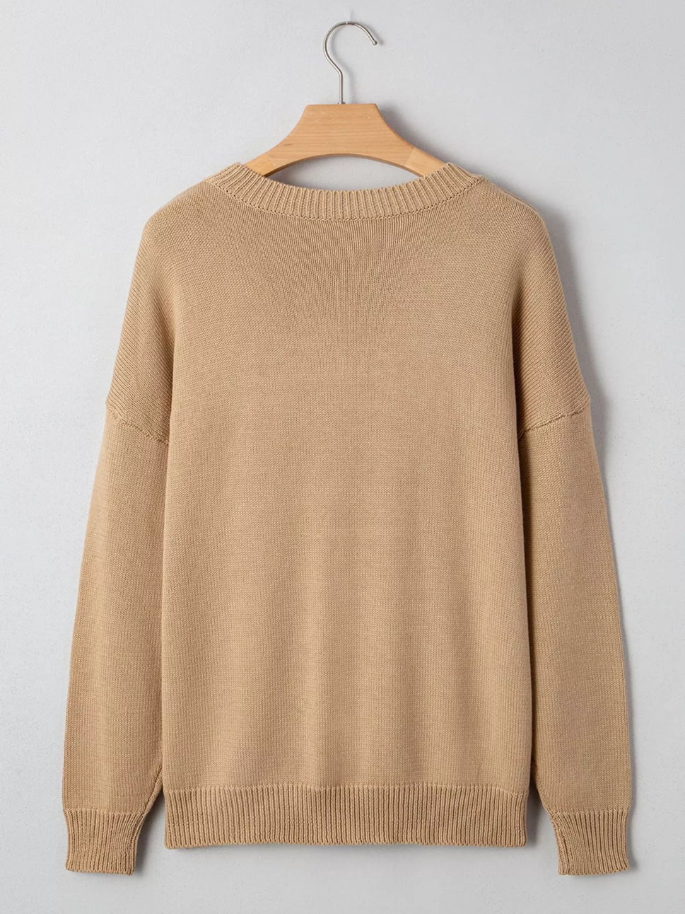 Merry Colorful Dot Detail Christmas Dolman Sweater