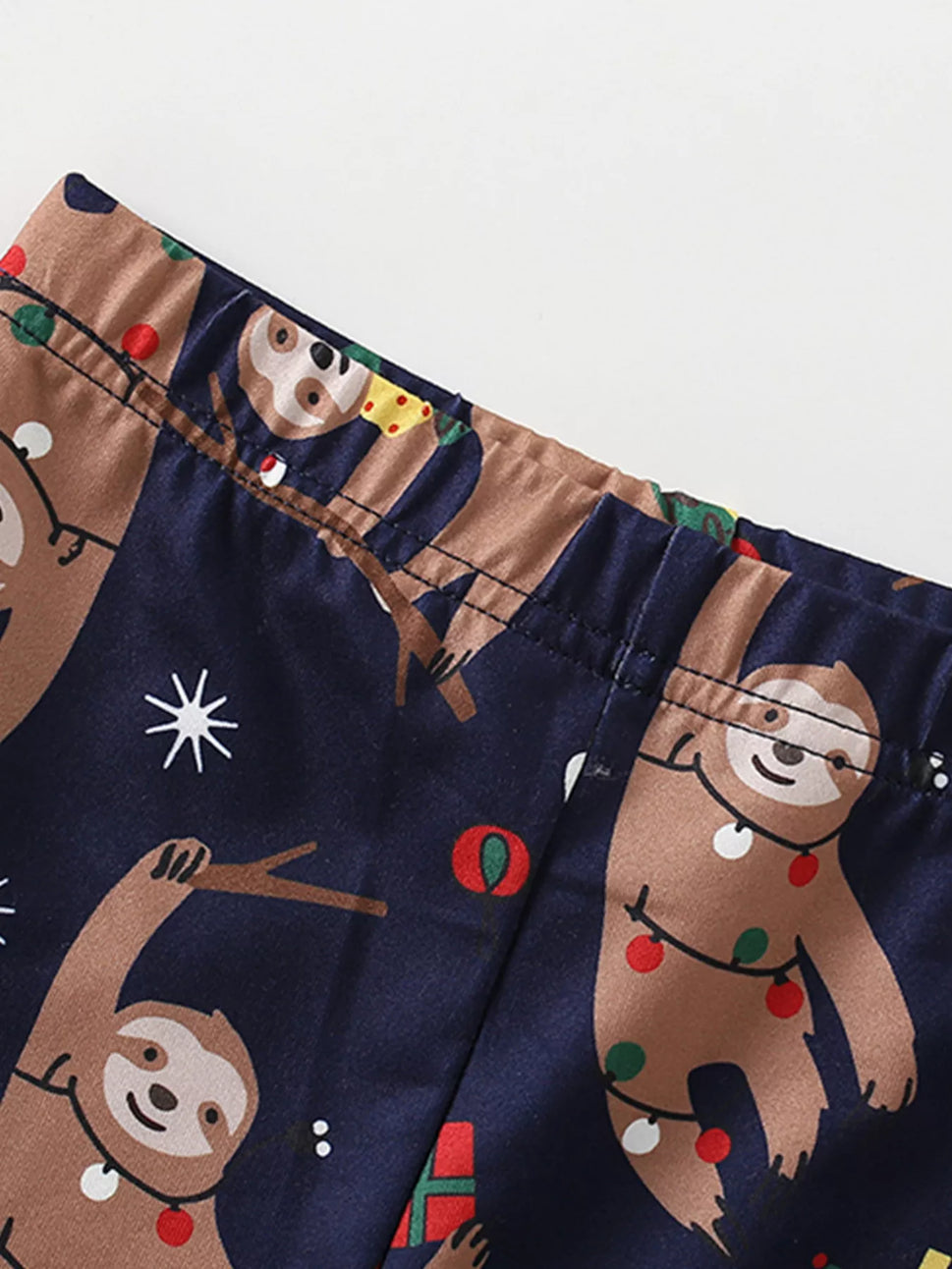 Children's Christmas Sloth Long Sleeve Pajama Set