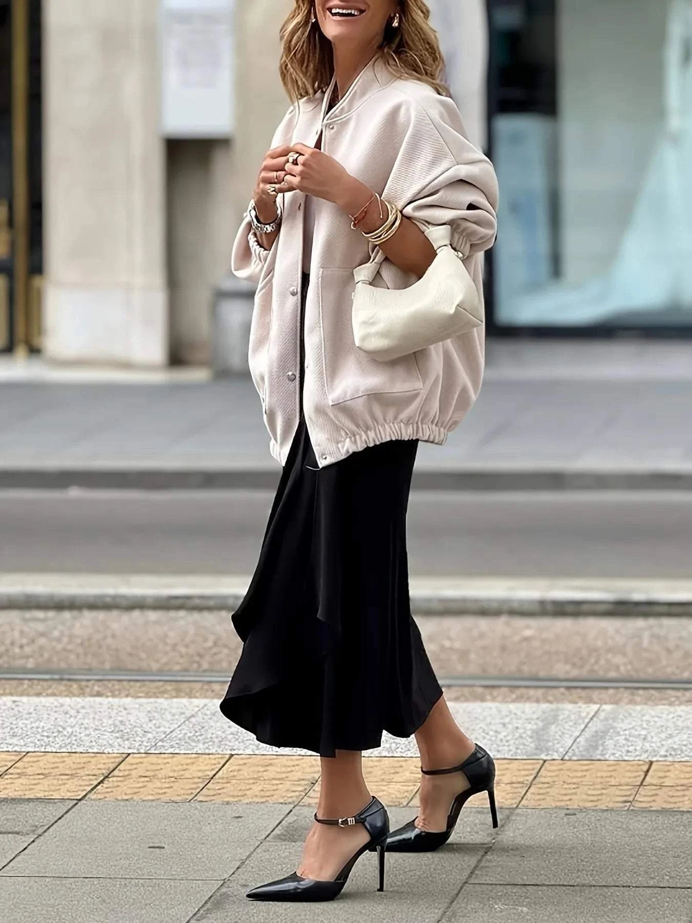 Button Up Long Sleeve Jacket
