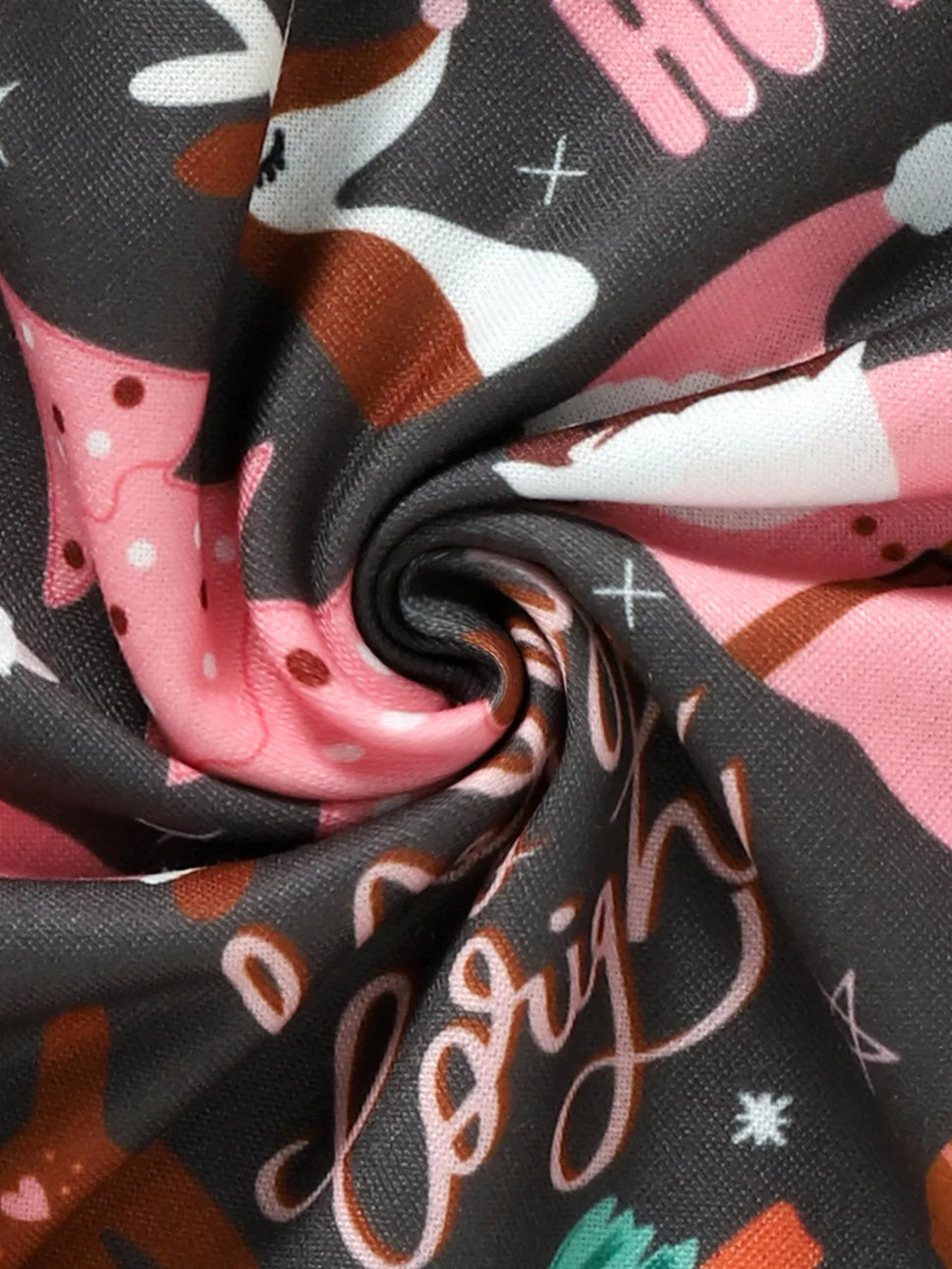 Children's Christmas Print Long Sleeve One-Piece Bodysuit