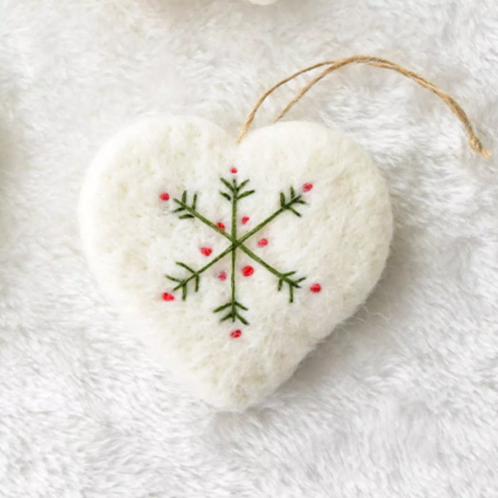 Christmas Felt Snowflake Ornament