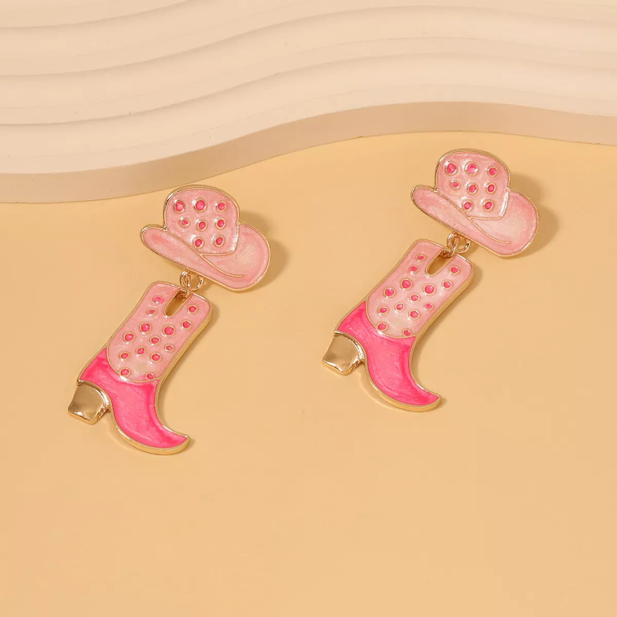 Cowgirl Boot and Hat Dangle Earrings