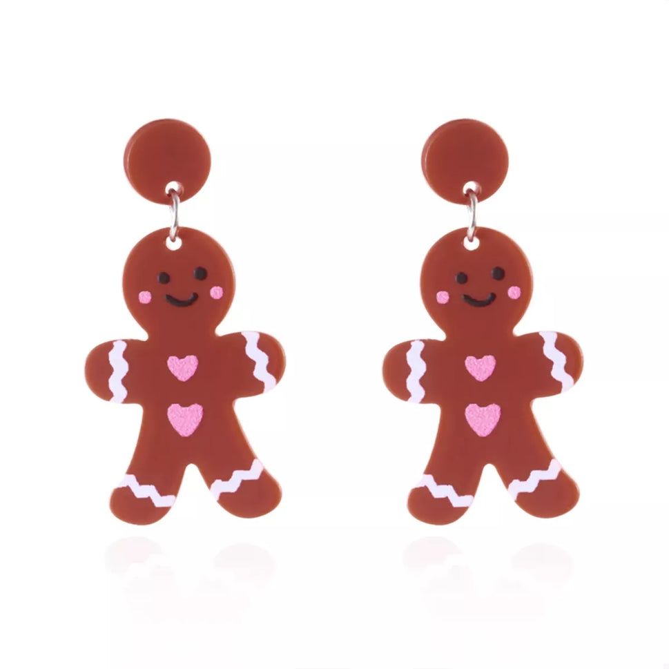 Christmas Acrylic Dangle Earrings
